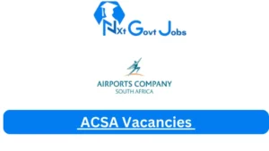 New x1 ACSA Vacancies 2024 | Apply Now @www.airports.co.za for Branch Manager, Cleaner, Clerk Jobs